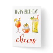 Felicitare mesaj pentru zi de nastere cu trei cocktailuri